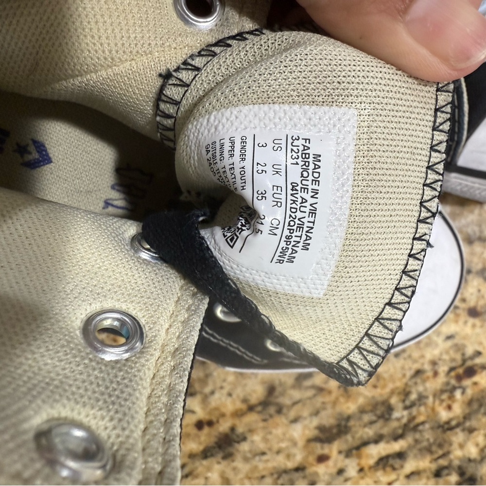 Converse Black Canvas Sneakers - Picture 6 of 7